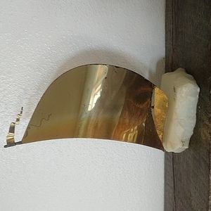 MCM Vintage Sailboat Art Metal & Stone DeMott